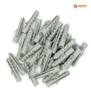This is a grey wall plug that you can use for secure screw fixing in masonry and concrete.