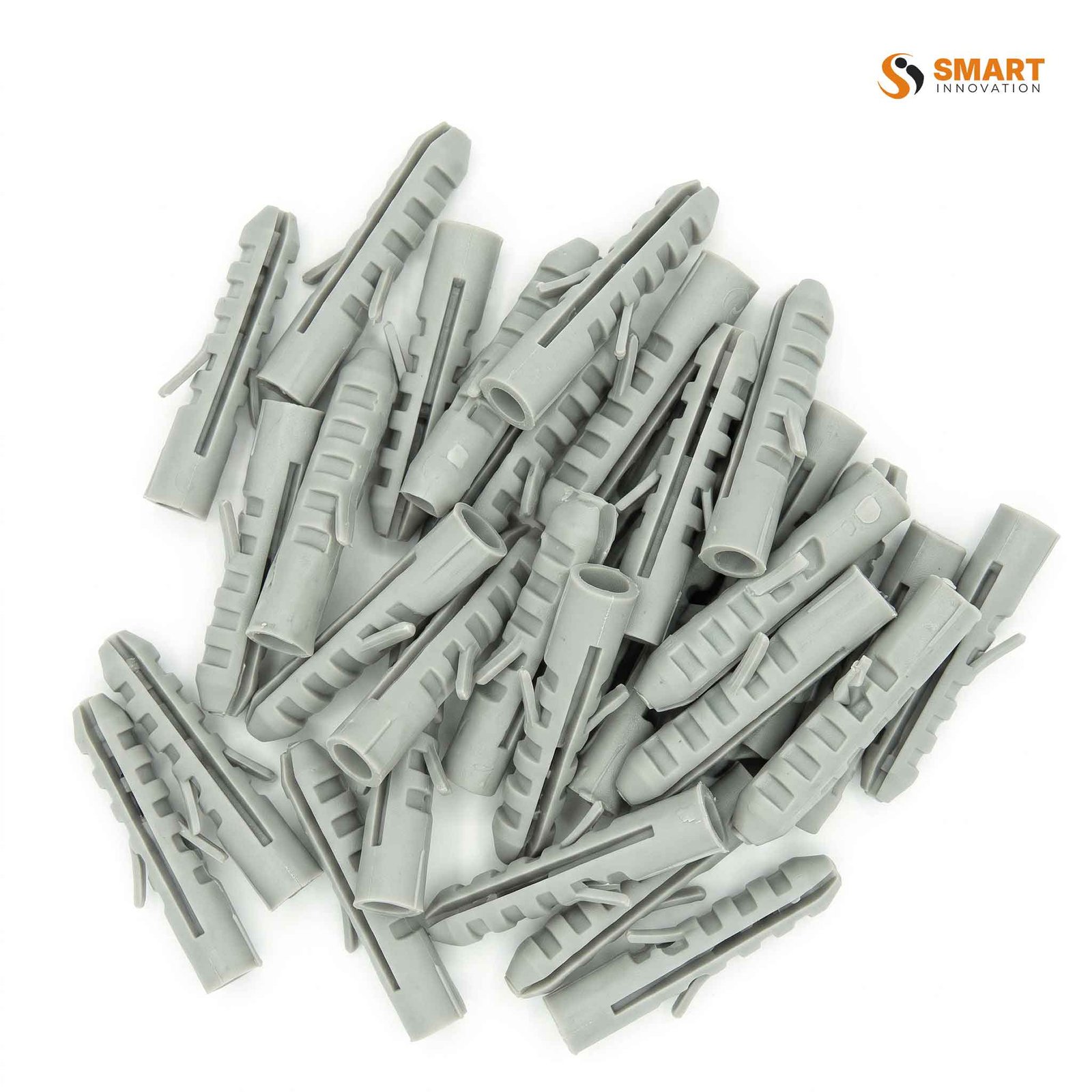 This is a grey wall plug that you can use for secure screw fixing in masonry and concrete.