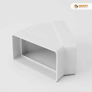 Horizontal 45° Bend for flat rectangular ducting and ventilation systems.