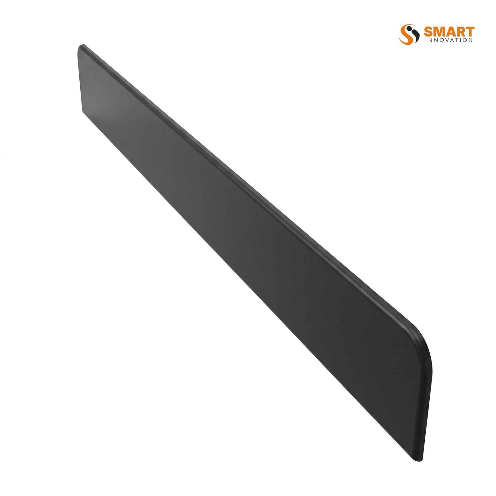 PVC fascia end cap for protecting and finishing fascia board ends in black and grey.