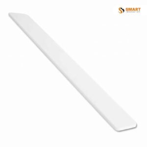 PVC fascia finial end cap for decorative roofline finishing and fascia board protection.