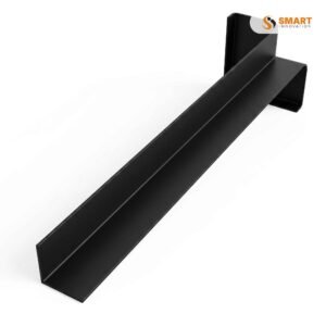PVC fascia internal corner trim for creating neat and weather-resistant internal roofline corners.