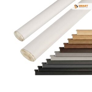 PVC quadrant trim for decorative corner finishing and neat roofline installations.