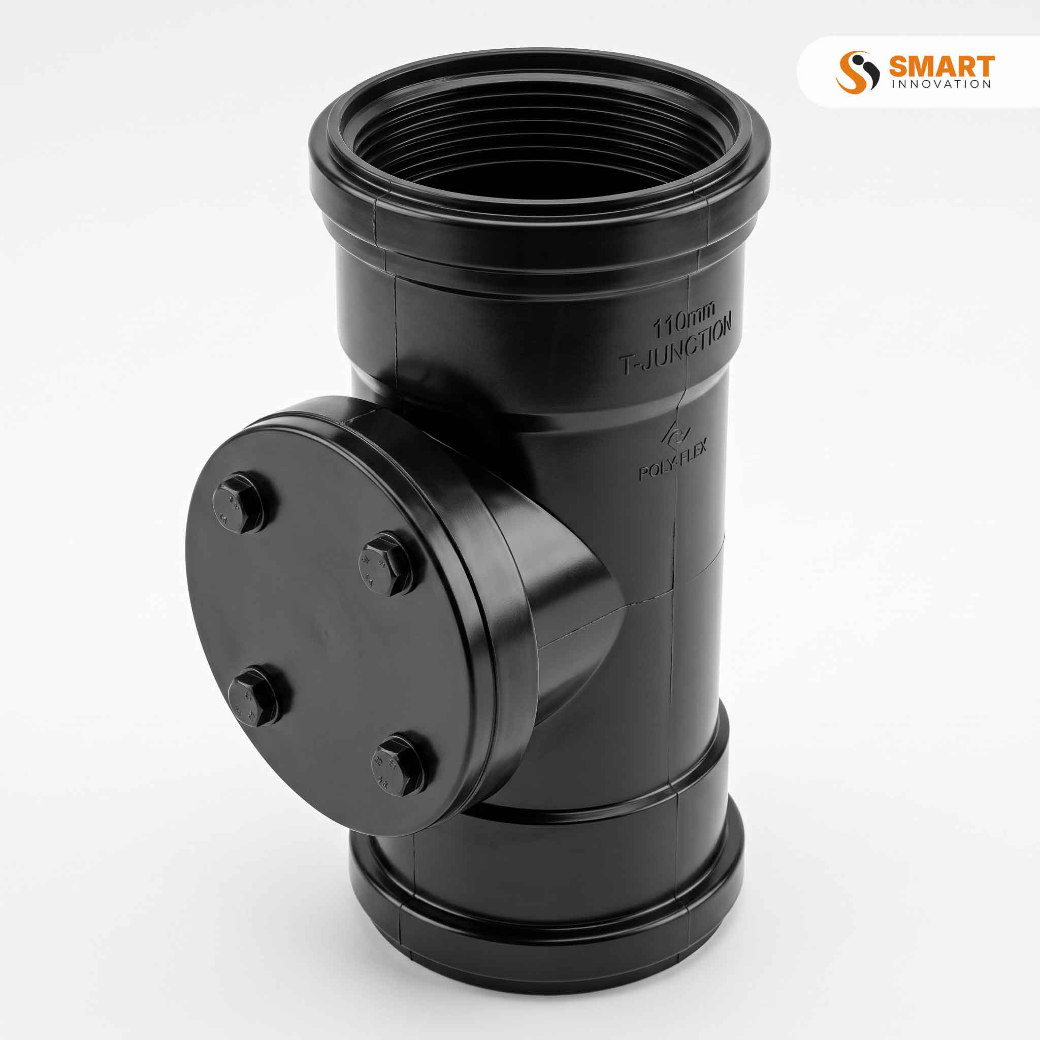 UPVC 110mm access pipe double socket for soil and waste water drainage