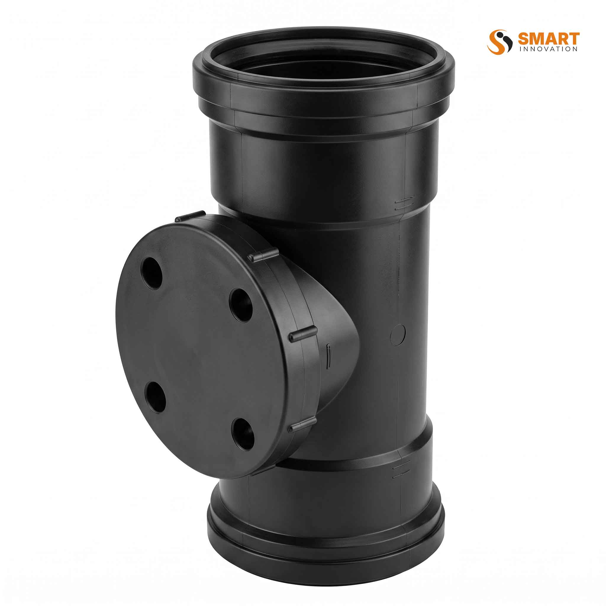 UPVC 110mm access pipe single socket for soil and waste water drainage