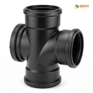 UPVC 110mm access tee triple fitting for soil and waste water drainage