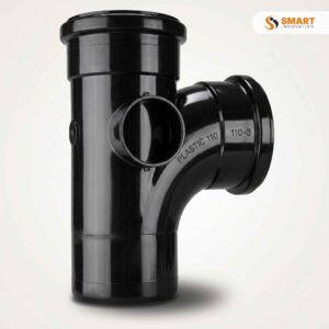 UPVC 110mm double branch with boss fitting for soil and waste water drainage
