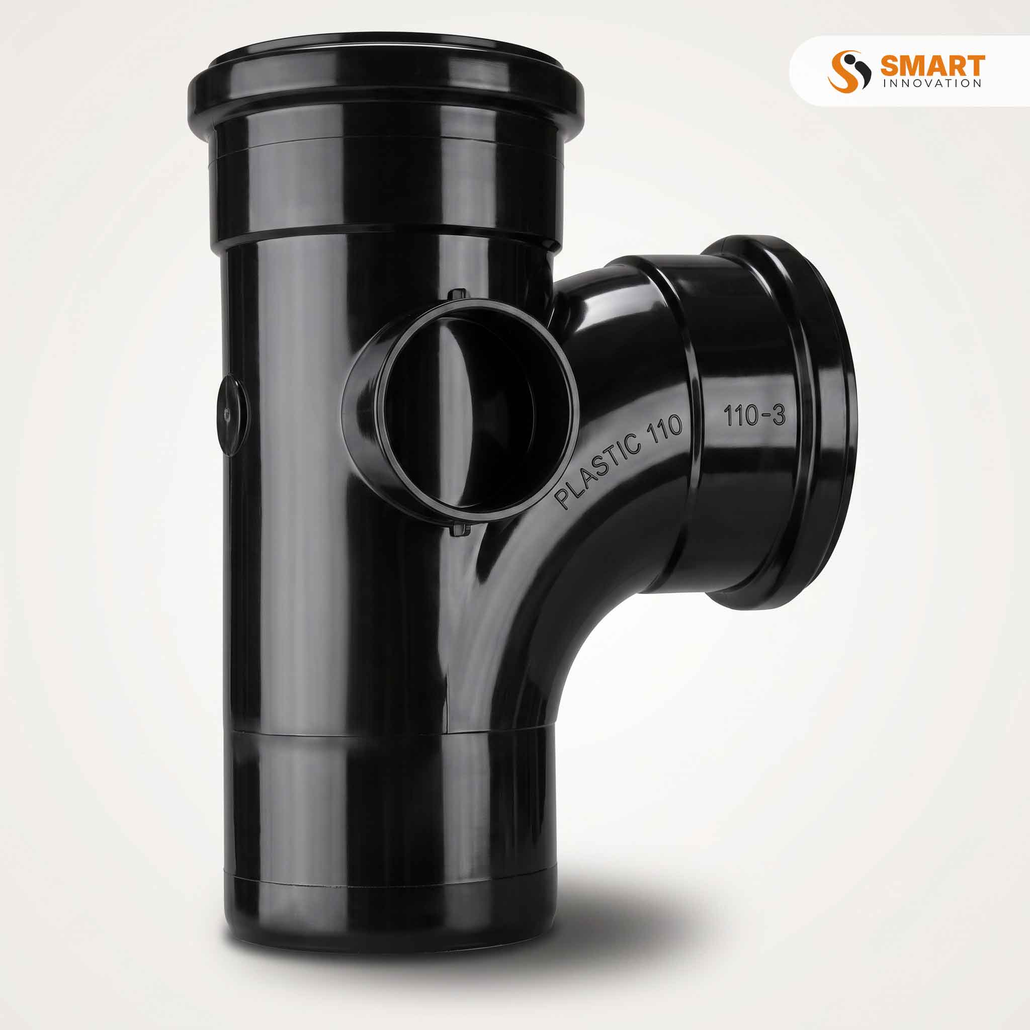 UPVC 110mm double branch with boss fitting for soil and waste water drainage