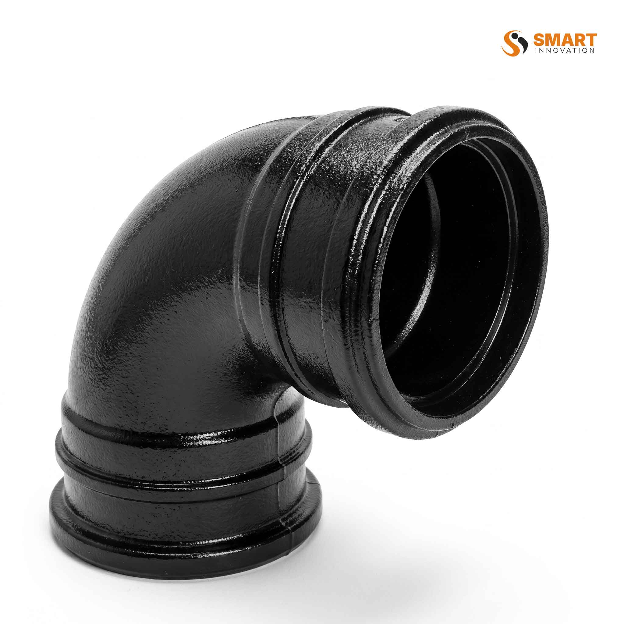 UPVC 110mm Double Socket 87.5° Bend Black for Soil & Waste Water Drainage