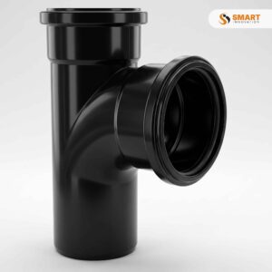 UPVC 110mm double socket 87.5 degree branch fitting for soil and waste water drainage
