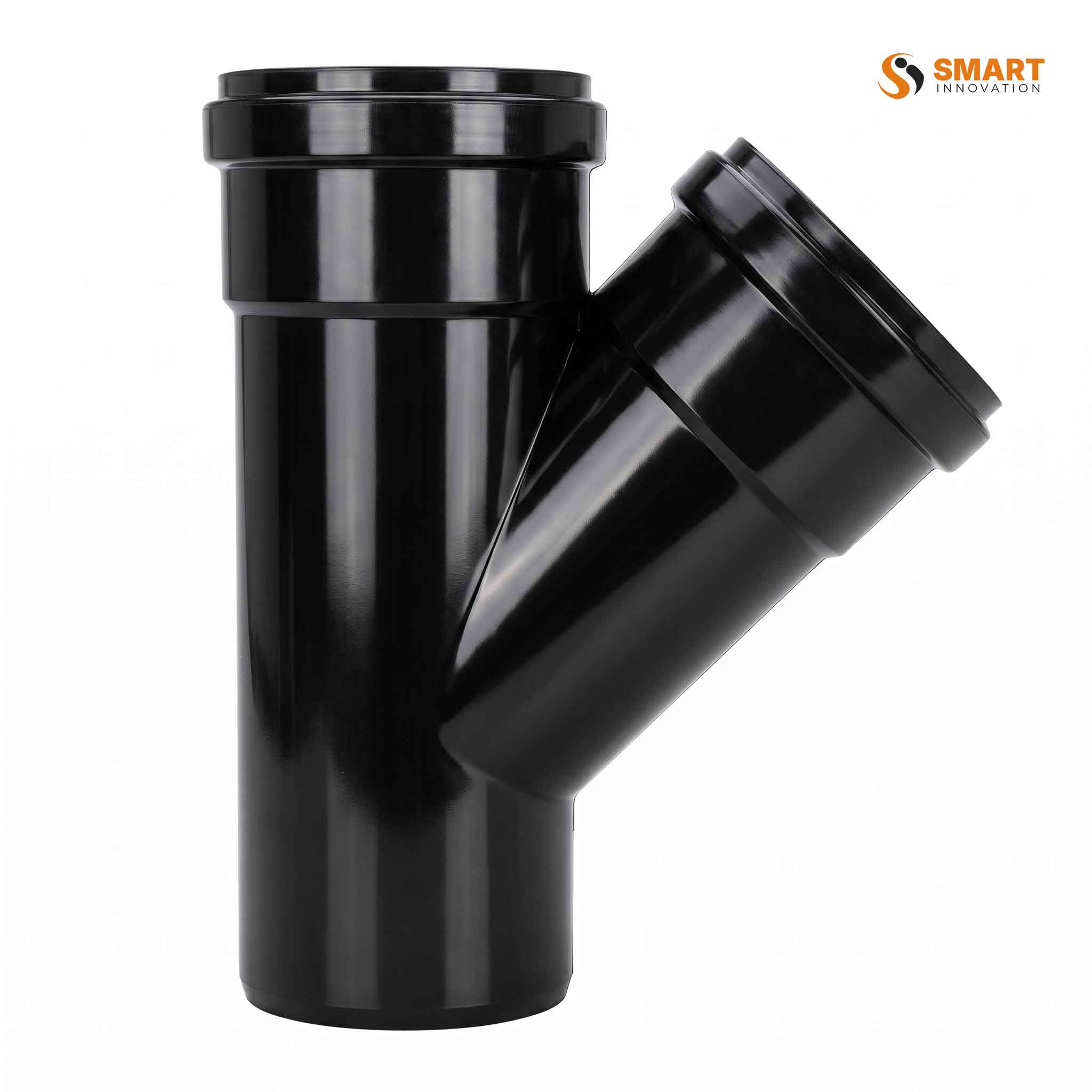 UPVC 110mm double socket 45 degree junction for soil and waste water drainage