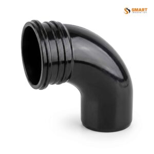 Black UPVC 110mm single socket 87.5 degree bend for soil and waste water drainage