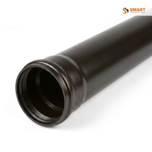 Black UPVC 110mm single socket pipe for soil and waste water drainage