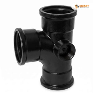 UPVC 110mm triple branch with boss fitting for soil and waste water drainage