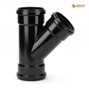 UPVC 110mm triple socket 45 degree junction for soil and waste water drainage