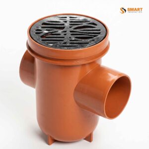 Terracotta UPVC back inlet rodable gully for underground waste water drainage systems