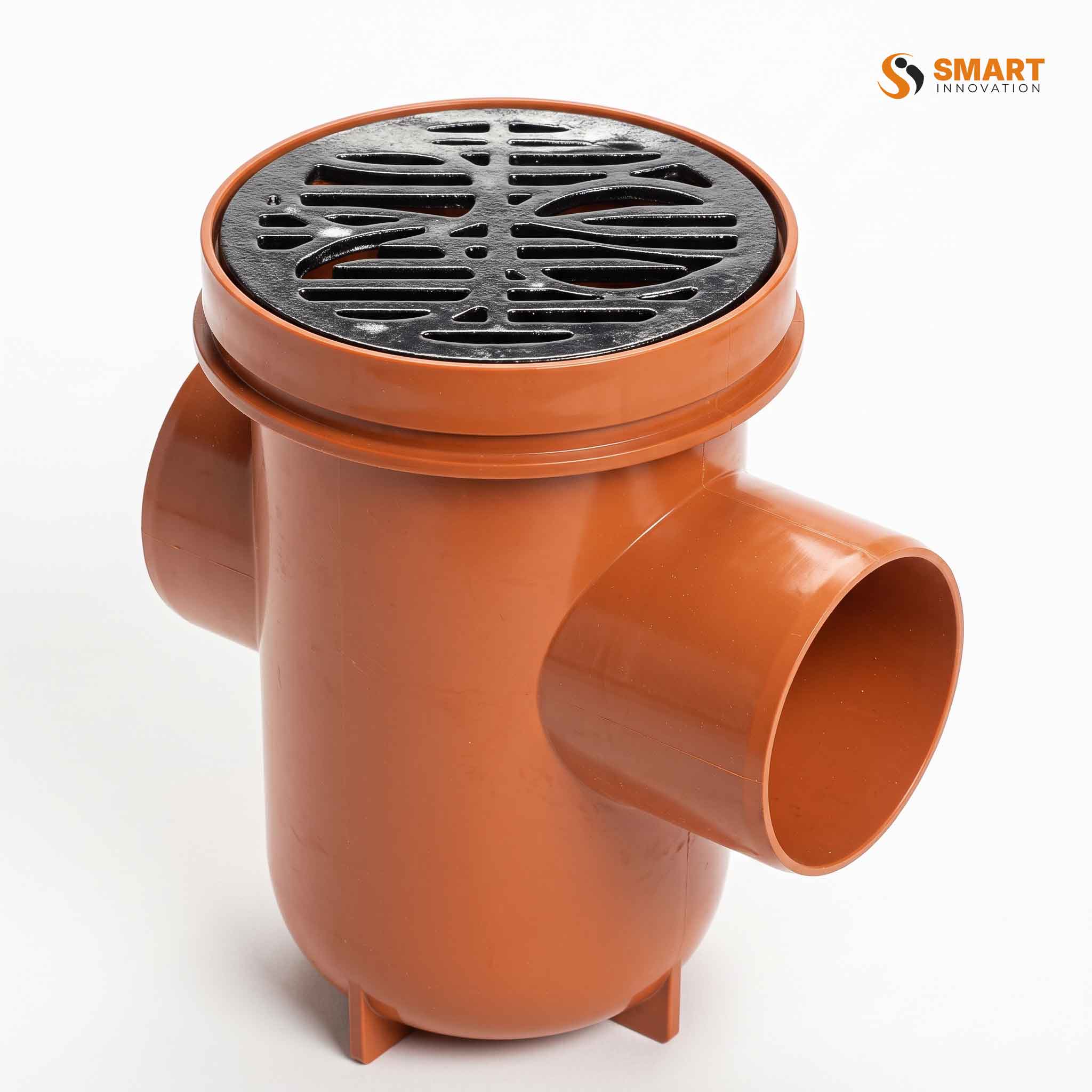 Terracotta UPVC back inlet rodable gully for underground waste water drainage systems