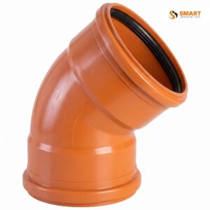 UPVC double sided 160mm 30 degree bend for underground waste water drainage systems