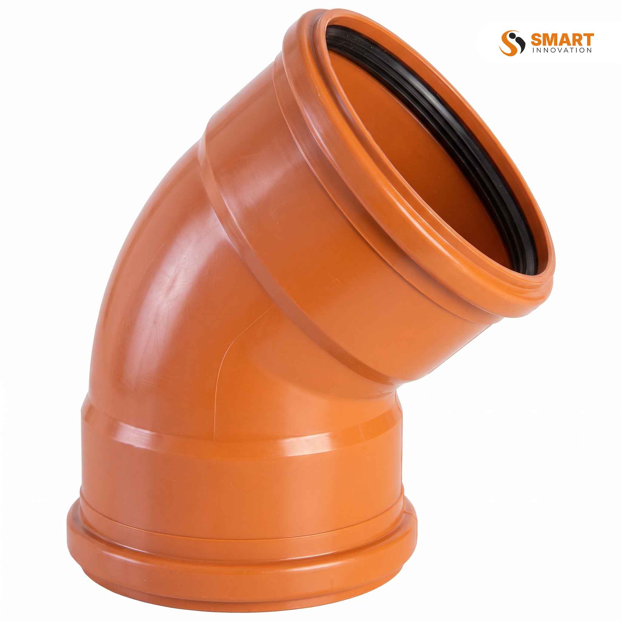 UPVC double sided 160mm 30 degree bend for underground waste water drainage systems