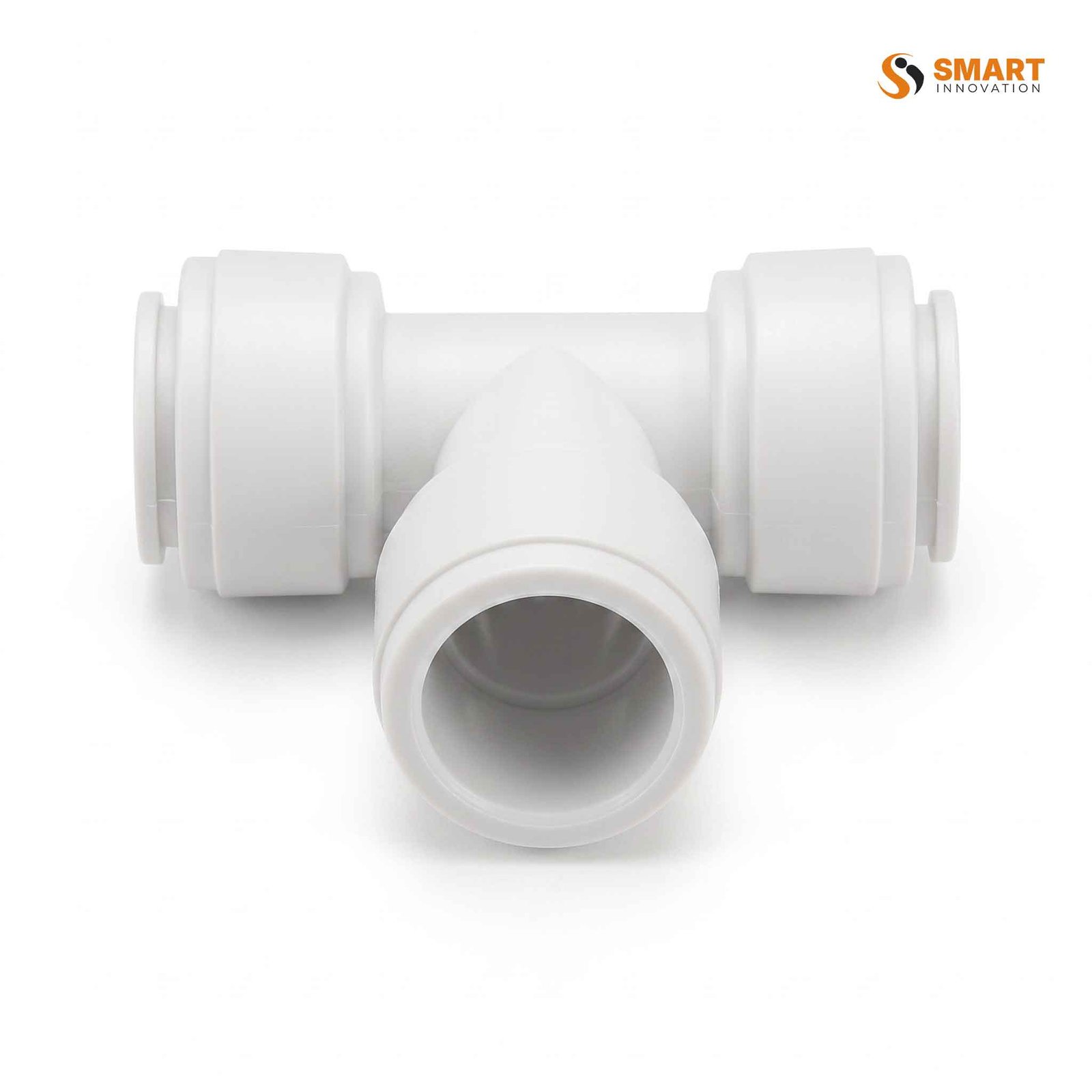UPVC equal tee for white click-fit plumbing pipe and fittings