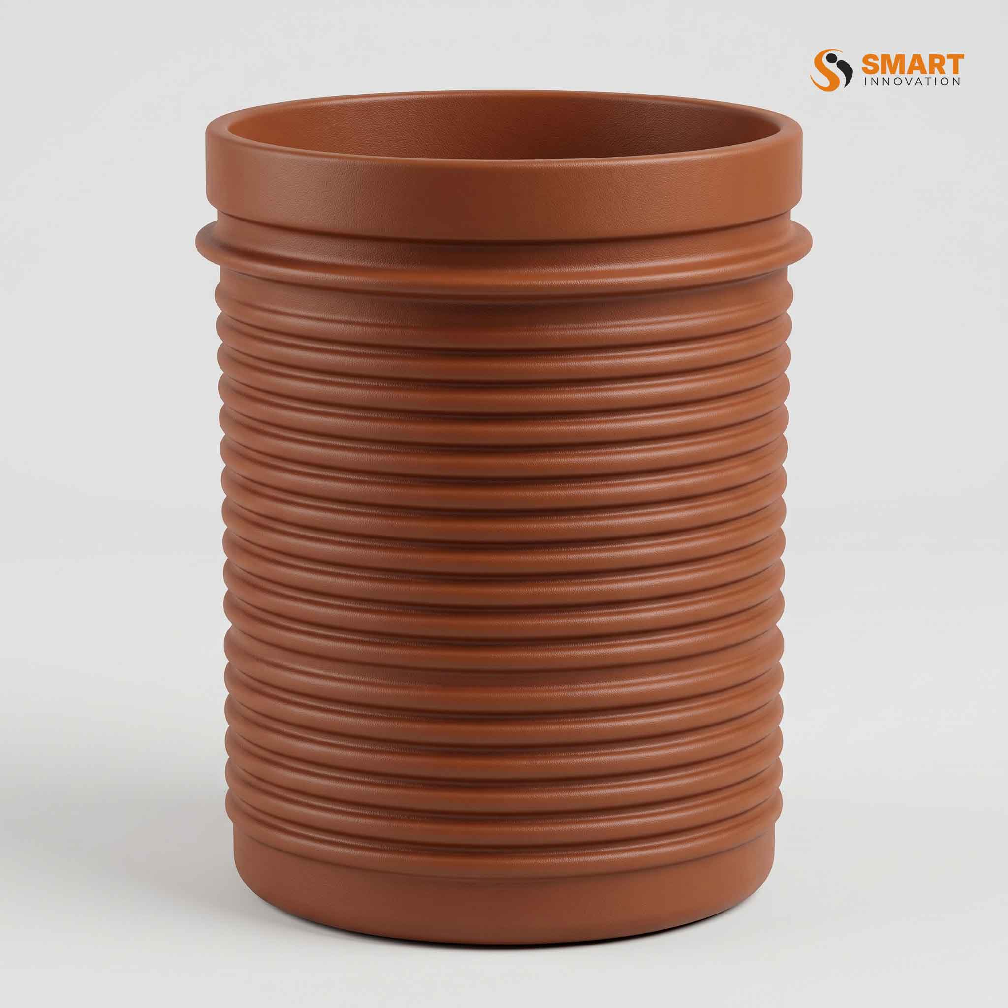 Terracotta UPVC gully extension for underground waste water drainage systems