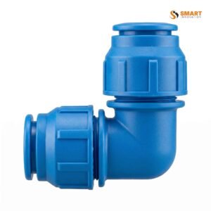UPVC 25mm MDPE push fit elbow for underground potable water supply systems