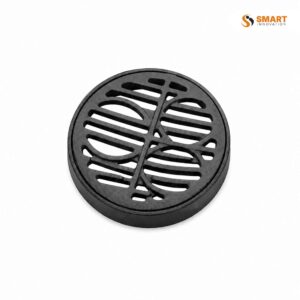 Black UPVC round grid for underground waste water drainage systems