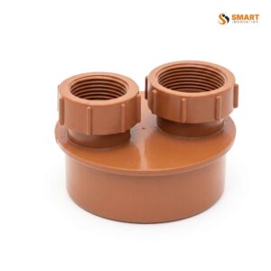 Terracotta UPVC waste adapter for 32mm and 40mm underground waste water drainage systems
