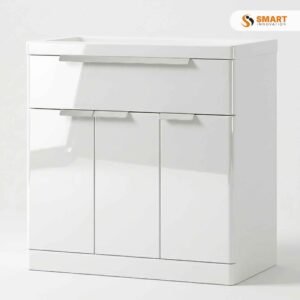 An 800mm waterproof vanity unit — bathroom storage that's actually spacious and built tough enough to handle constant moisture without falling apart.