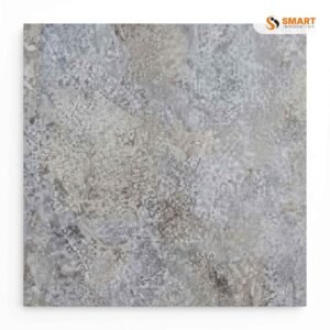 Concrete Bone 620x310mm industrial-style tiles installed on a contemporary kitchen floor and feature wall