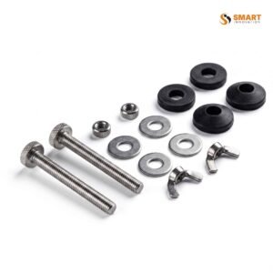 Cistern spare to pan bolt set with fixings for securely fastening a toilet cistern to the pan.