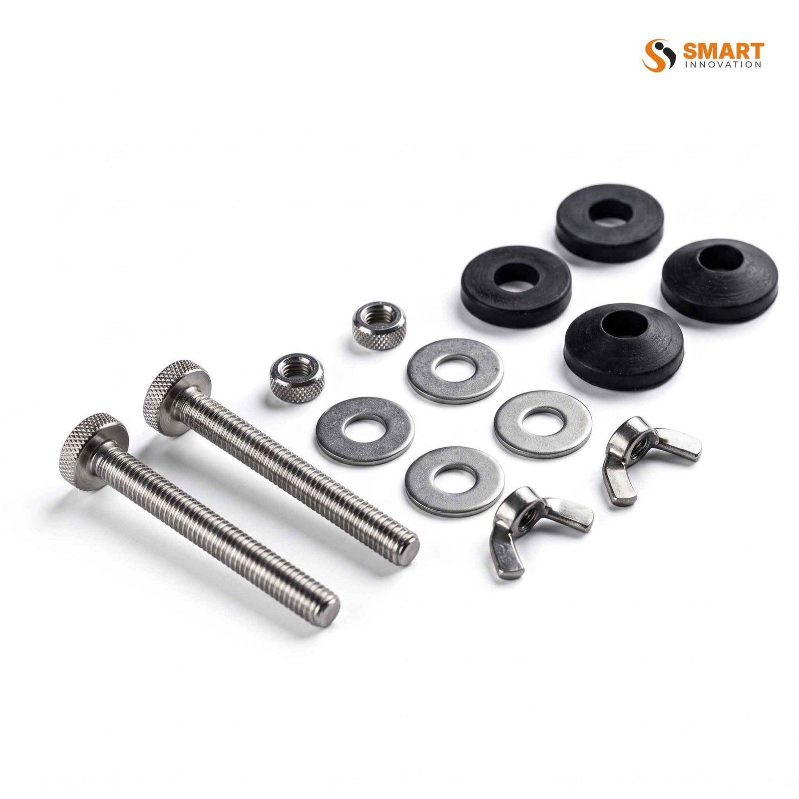 Cistern spare to pan bolt set with fixings for securely fastening a toilet cistern to the pan.