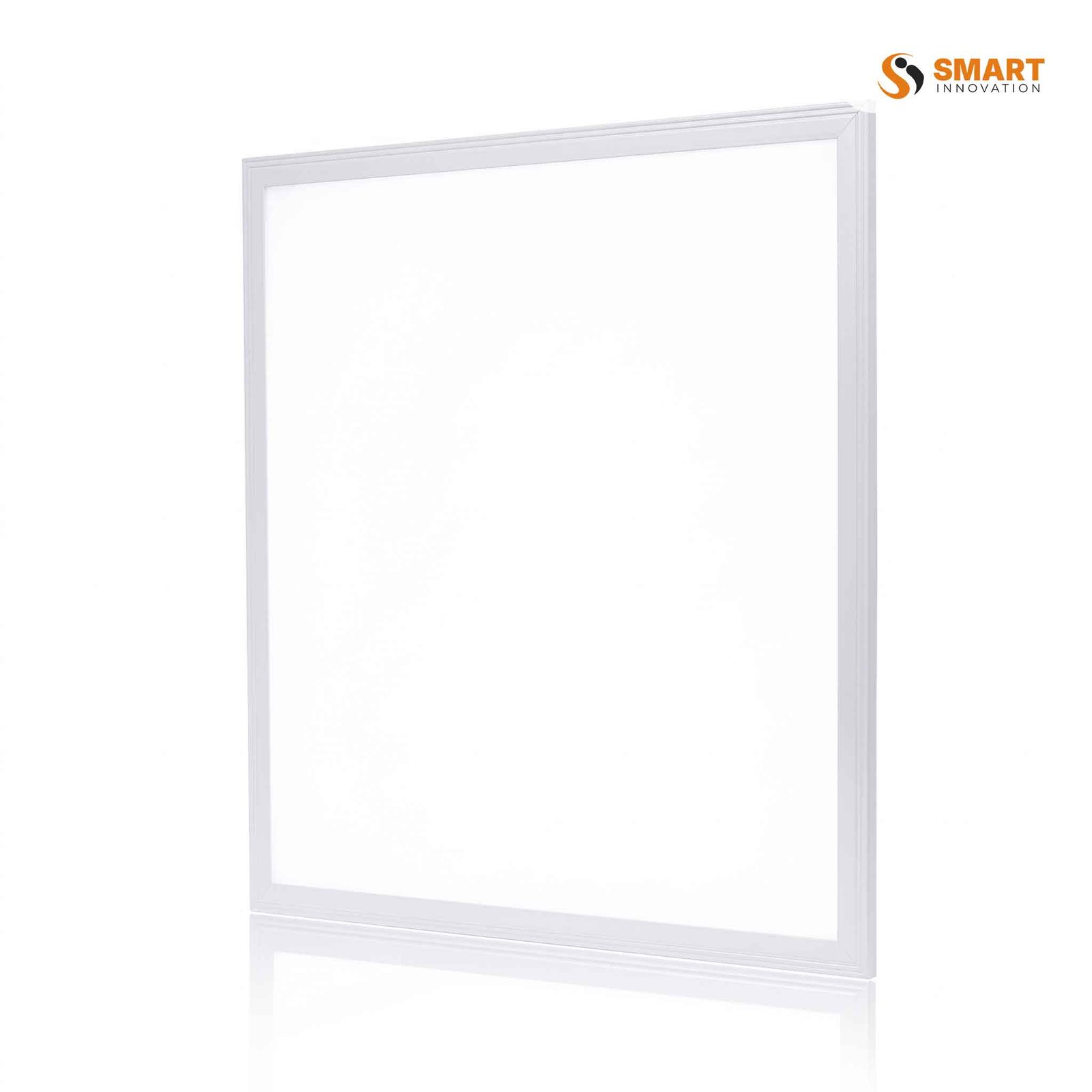 LED frame panel light, 600 x 600mm, fitted into a suspended ceiling grid for bright office lighting.