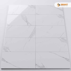 Liverno Gris 25x25 tiles installed on a modern bathroom floor space