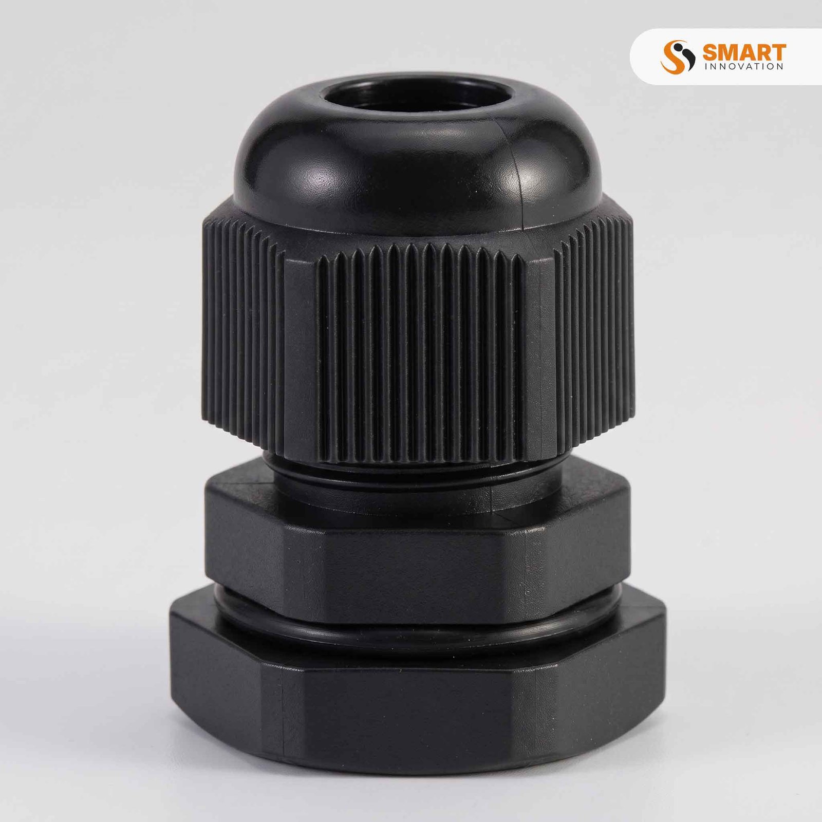 M16 IP68 cable gland for 4mm to 8mm cables, used to seal out water and dust at the entry point.