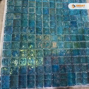 Mosaic Pattern 5 tiles installed as a premium feature wall backdrop in a contemporary bathroom shower enclosure
