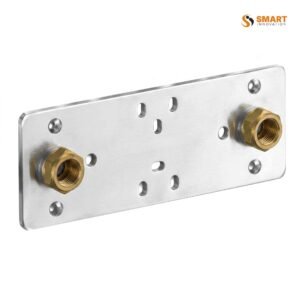 A Shower Fixing Plate — the backing plate that holds shower valves and pipes solid behind the wall.
