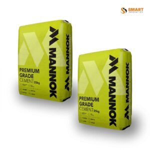 A 25kg bag of Mannok 42.5N Premium Grade Cement — the cement that actually performs when you need higher strength and reliable results.