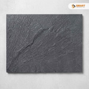 Nain Black 30x60 tiles installed on a premium modern bathroom feature wall