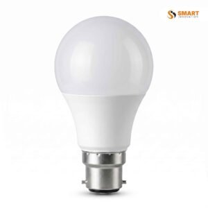 B22 bayonet LED bulb, 60 x 120mm, screwed—well, twisted—into a fitting for everyday home lighting.