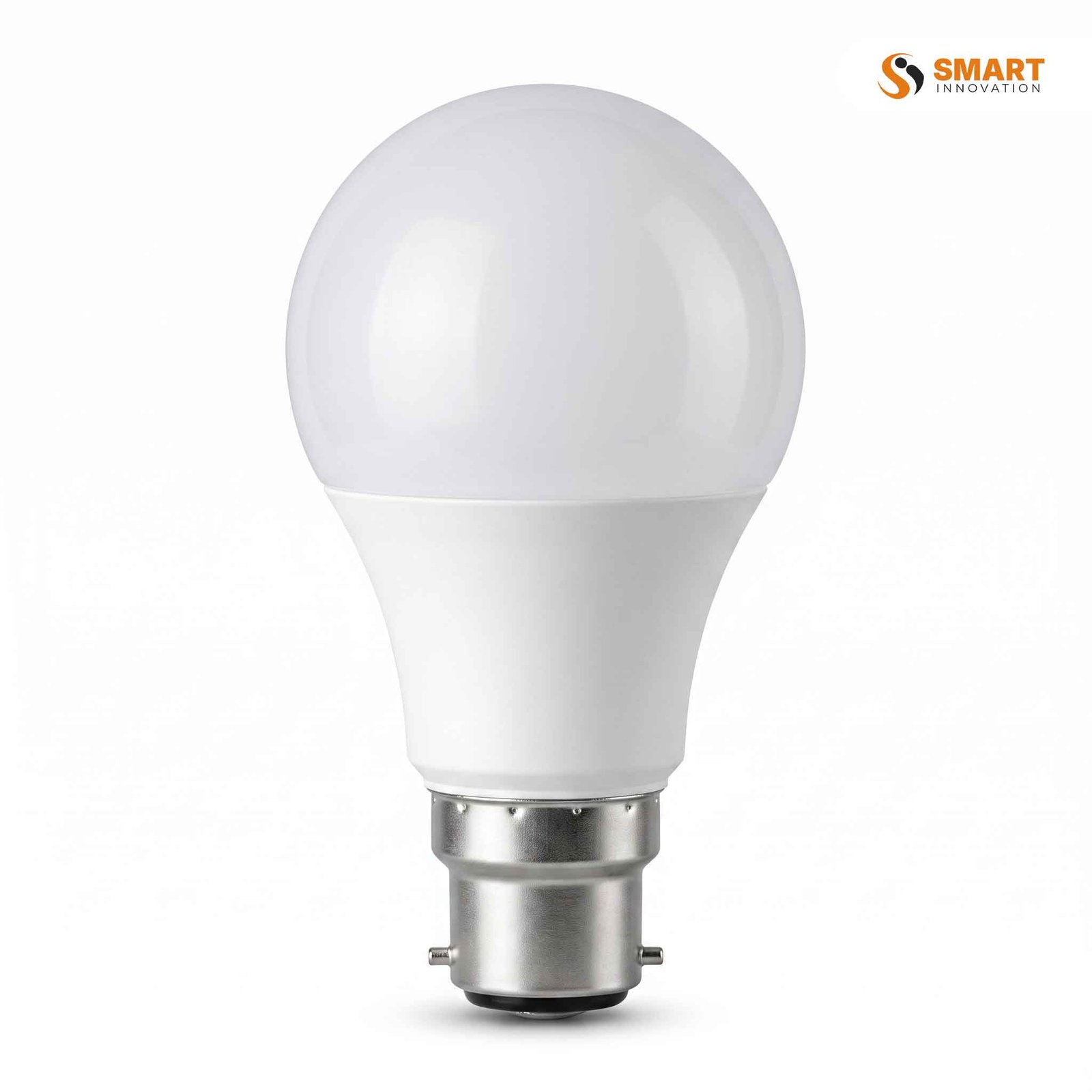B22 bayonet LED bulb, 60 x 120mm, screwed—well, twisted—into a fitting for everyday home lighting.