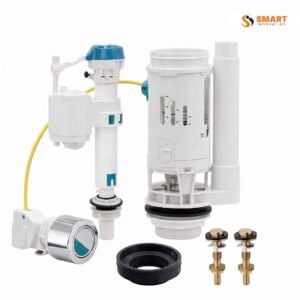 Universal complete flush mechanism fitted inside a toilet cistern for reliable flushing.