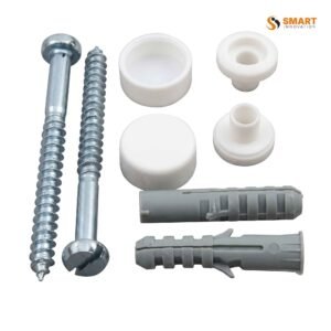 Stainless steel toilet pan screws for secure, corrosion-resistant floor installation.