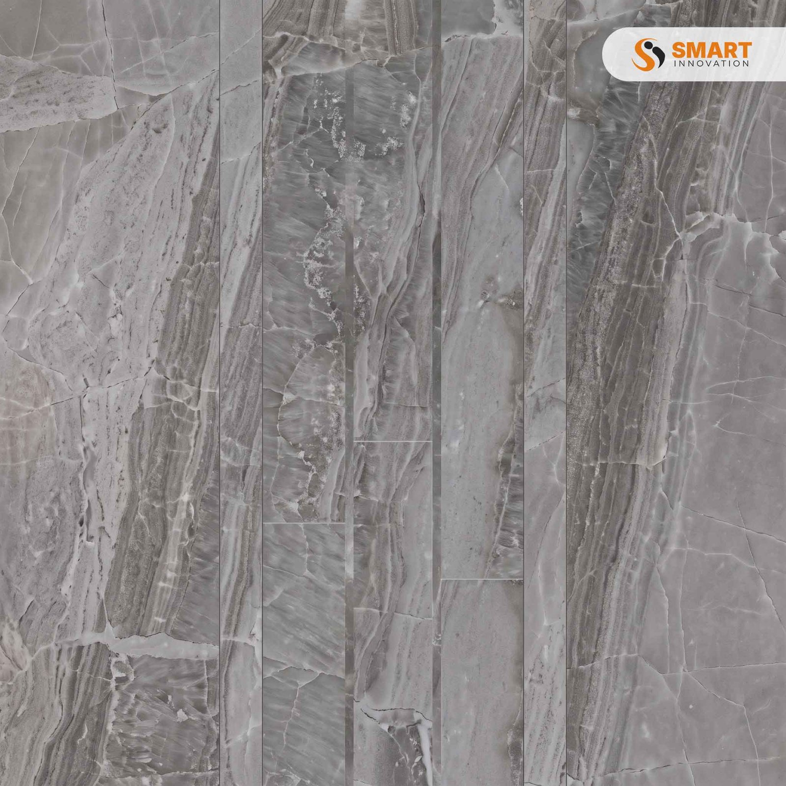 Porcelain Turin Gris tile used on a wall and floor