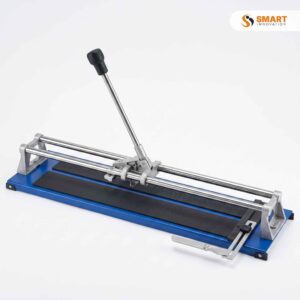 24" Heavy Duty Tile Cutter being used to score a clean line across a large porcelain floor tile