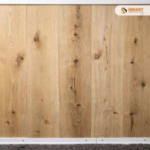 Spc Oak 8mm heavy-duty rigid planks fitted throughout a luxurious, high-end residential living space floor layout